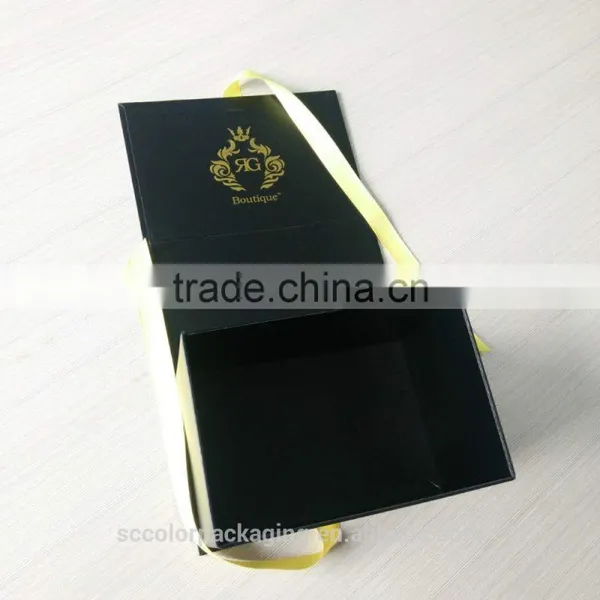 Wholesale Paper Luxury High Quality Ribbon Magnet Folding Boxes photo-3
