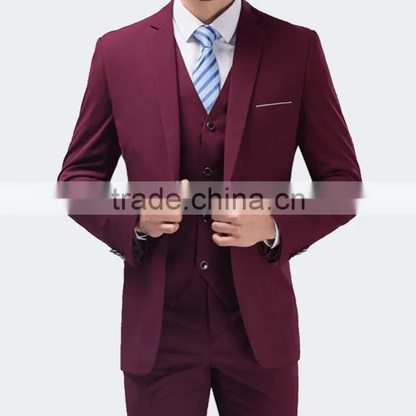 2015 Men Wedding Suits Pictures Men's Coat Pant Designs Wedding Suit Made in China