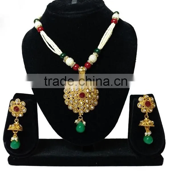 Necklace Set With Earing and Mang Tika photo-4