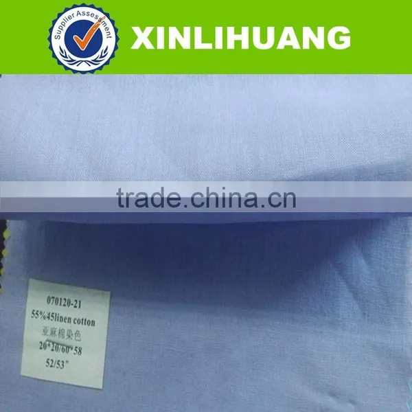 2015 Cheap Cotton Linen Fabric Wholesale Solid Woven Shirting Linen Fabric photo-2
