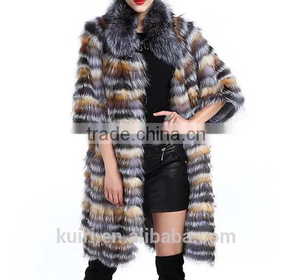 PC-257 Brand Elegant Style Women Winter Coat Real Fox Fur Coat photo-5