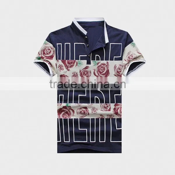 2015 Hot Sale Summer Men's Polo Shirt With Ribbon photo-2
