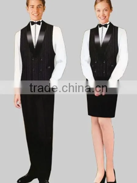 Restaurant Unisex Uniform Black Vest photo-6
