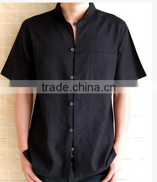 Flax Short Sleeve Shirt Leisure of Big Yards photo-2