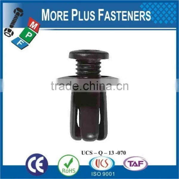 Made in Taiwan High Quality Black Color Yellow Color Plastic Panel Clip photo-4