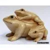 Mammoth Netsuke - Three Frogs