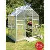 UV Protection Ornamental Compact Walk in Greenhouse For Flowers With Sliding Door 6x6 ft