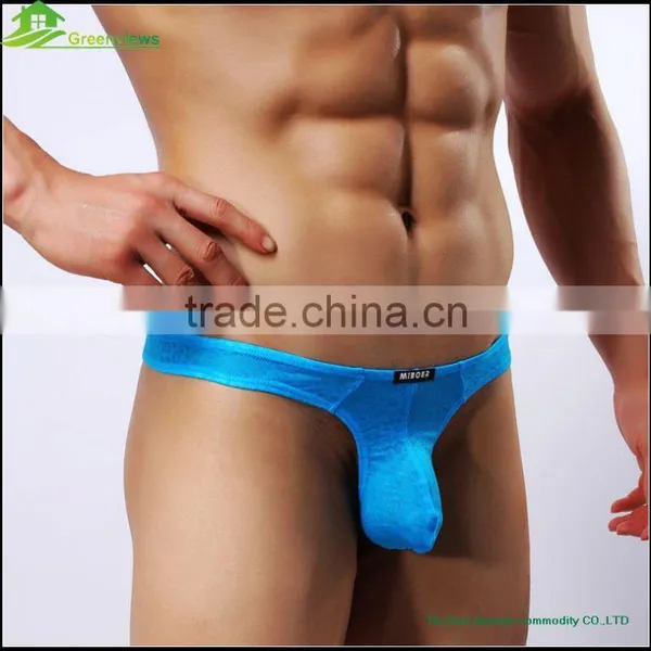 Men Sexy Fasion Underwear Shorts Wholesale Briefs Thongs Spandex Undergarment Men Sexy Spandex Pants Knitting Thongs GVYJ16 photo-2