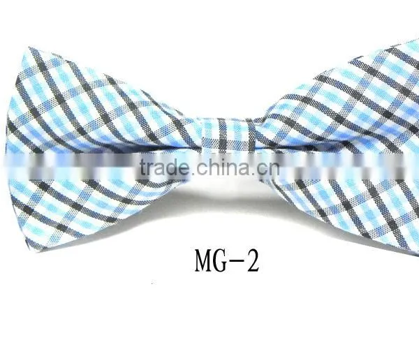Cotton Checkered Children Kid Boy Toddler Baby Child Pre Tied Neck Bow Tie photo-3