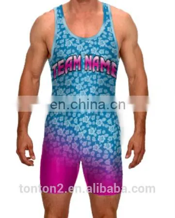Custom Printing Sublimation Wrestling Singlets for Sale photo-5