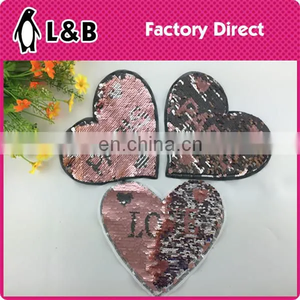 Fashion Design Double Side Patch With Colorful Sequin photo-3