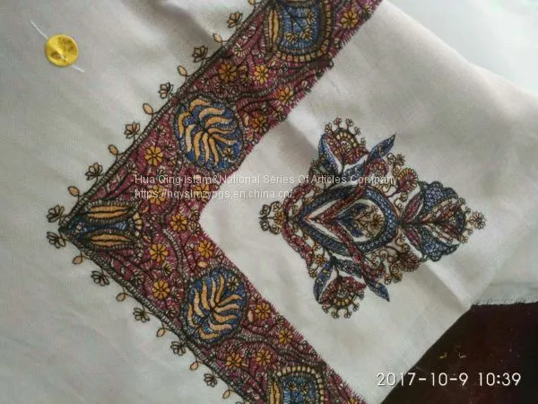 Arab Wool Embroidery Scarf / Arab Scarf / Arab Pure Wool Embroidery Scarf / Wool Embroidery Scar photo-5