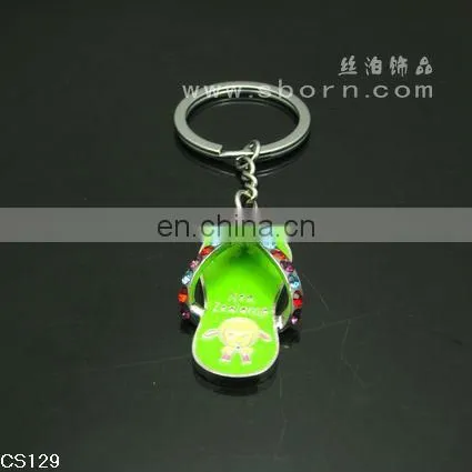 Wholesale Slippers Metal Key Rings Colorful Gadget Key Chain photo-3