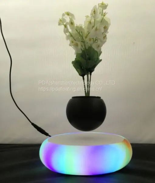 New Led Light Magnetic Floating Levitating Pot Plants photo-2