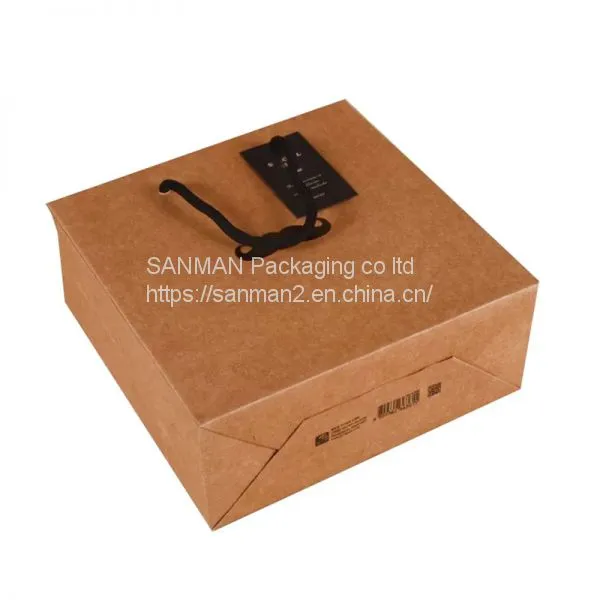 Kraft Paper Shopping Brown Packaging Bag