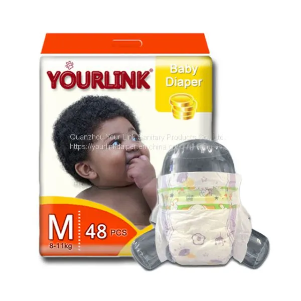 Hot Selling Baby Diaper Disposable Super Soft Material With Wetness Indicator
