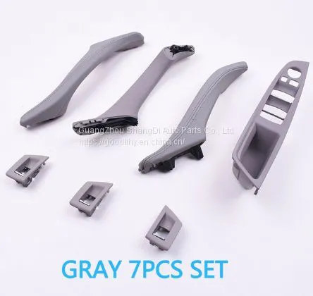 7 Colors 7PCS RHD Right Hand Driver Interior Door Quality Leather Pull Handle Set for BMW 5 Series F10 520 523 525 528 530 535 photo-5