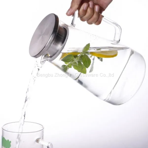 Glass Carafe Water Filter Pitcher Jug With Handle 1.4L photo-2