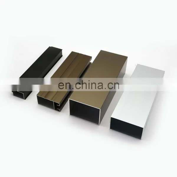 Shining Polished Anodizing Color Champagne Aluminium Profile photo-2