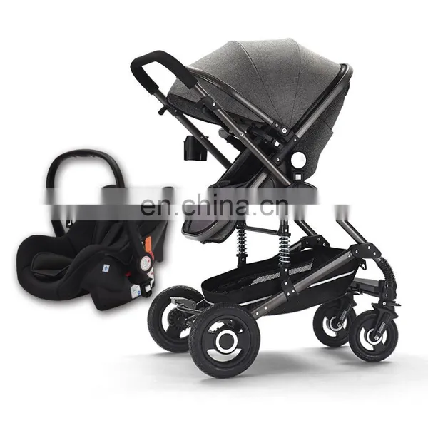 Hot Sale Baby Perambulator Stroller2018 Baby Pink Pushchairs Carseat Set photo-3