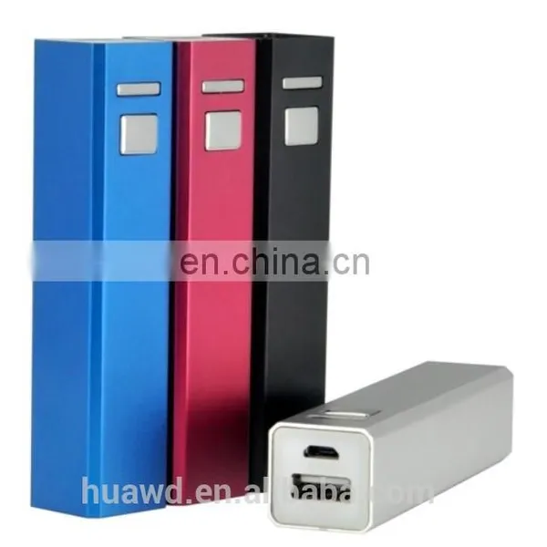 Usb Udp Data Storage Device 2600mAh Mobile Power Bank, 5 Color Mini Battery photo-2