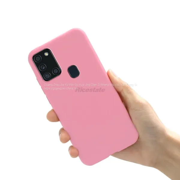Candy Frosted Case For Samsung Galaxy A21s Shockproof Soft Silicone Back Cover photo-2