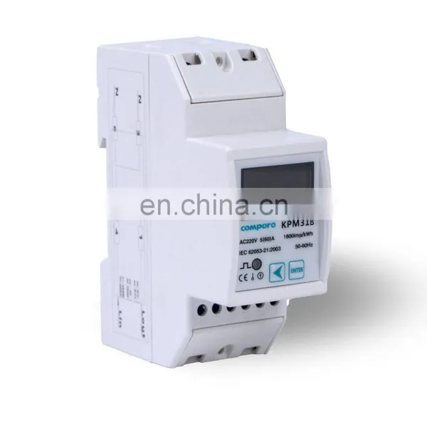 Electric Energy Meter Factory KPM31B10(60) Single Phase Ethernet Din-rail Modbus LCD Smart M-bus Solar dc Energy Meter photo-3