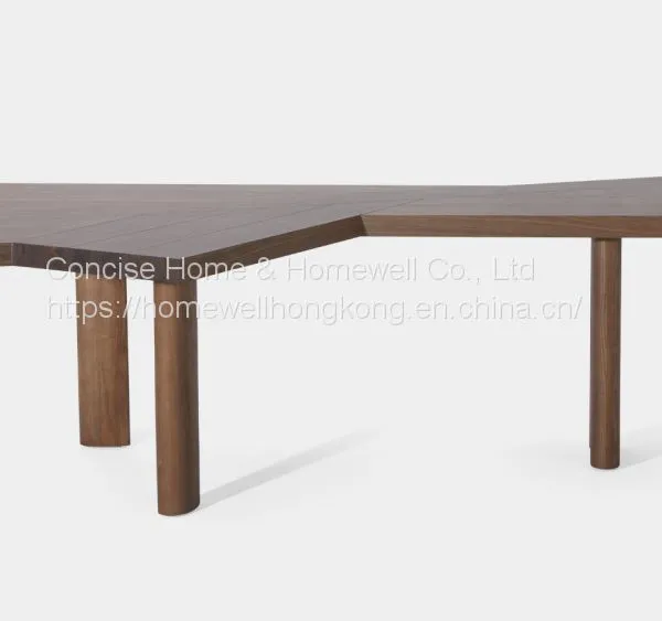 Modern Italian Minimalist Style Writing Desk SD1603 Painted Solid Wood Office Desk