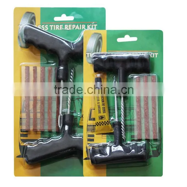 6 PC AUTO CAR TUBELESS TIRE REPAIR PLUG PATCH TOOL KIT