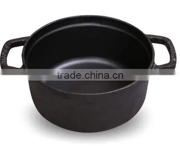 TRIONFO Round Pre-seasoned Cast Iron Cook Ware