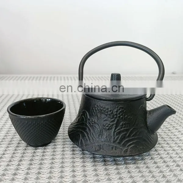 Mini Chinese Enamel Japanese Tea Kettle Pot Set With Infuser photo-2