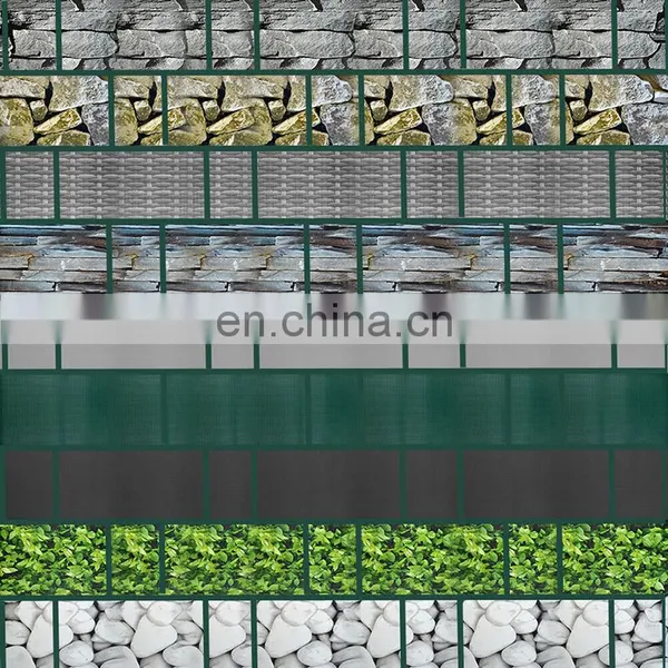 PVC Sichtschutz Streifen Doppelstabmatten Zaunfolie 19*35m Gartenzaun & Clips photo-3