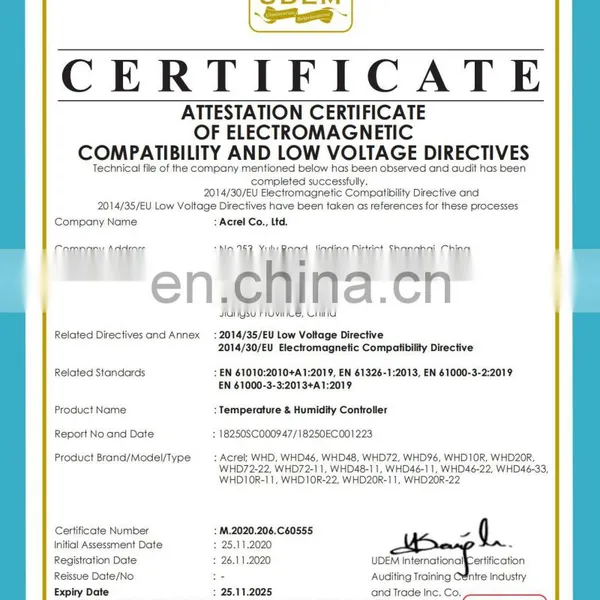 Acrel Industry Intelligent Temperature and Humidity Controller WHD72-11 photo-4