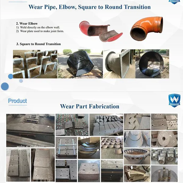 Wodon Wear Resistant Bimetal Pipe and Fitting With Chrome Carbide Coated Harden Pipe photo-5