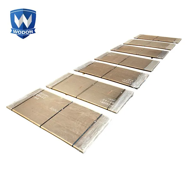 Placas de endurecimiento por soldadura para la industria manufacturera. Valor: Placas de desgaste de alto cromo