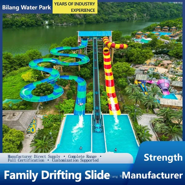 Water Park Equipment Customized Fiberglass Water Slide Hot Spring Water Children's Fun Garden Equipment photo-4