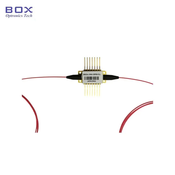 1550nm Semiconductor Optical Amplifier SOA, 25/30/35 dB High-gain, 14PIN Butterfly, SM/ PM Fiber-coupled, Application: Optical Switch, MOPA Laser photo-4