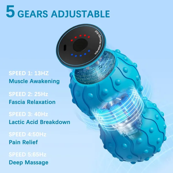 OEM Peanut Massage Ball With Heat & Vibration | Factory Supplier MH-8628 photo-3