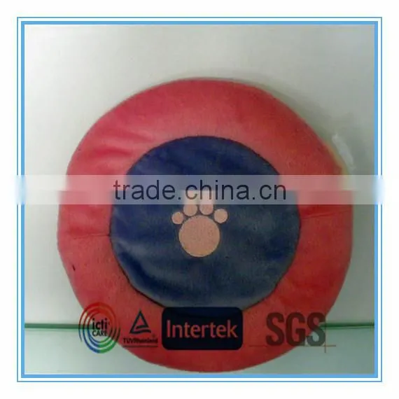 2014 Round Shape Cushion Pet Toys With Paw Embroidery