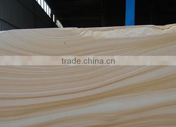 High Quality 100% Natural Wooden Yellow Sandstone photo-3