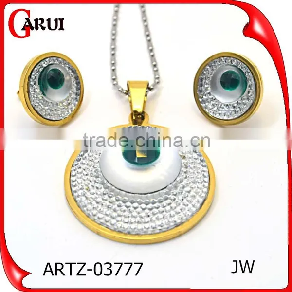 Jewelry Set In Latest Design Pendant Necklace Fashion Heavy Jewelry Set photo-3