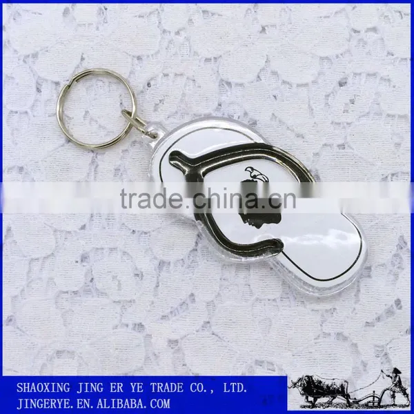 Customized Floating Flip Flop Plastic Key Chain photo-2