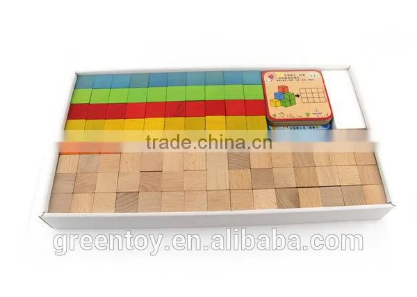Wooden Educational Toy Blocks Wooden Cubes photo-5