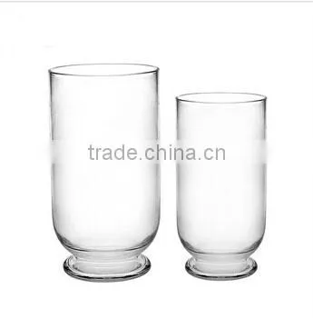 Hot Cut Glass Hurricane Candle Holder