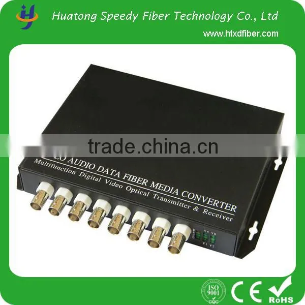 Manufacturer 8 ch Video Over Fiber Optical Converter for Security System photo-3