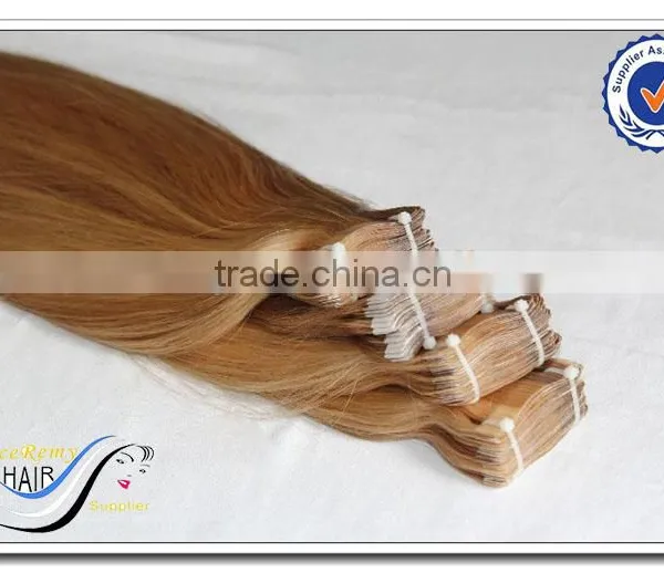 Wholesale Indian Remy Tape Hair Extensions Virgin Indian Hair Ombre Hair Extension photo-4