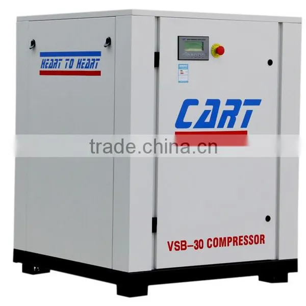 8 Bar 130 CFM Variable Frequency Screw Air Compressor Belt Drive High Efficiency With Dryer and Filter photo-3
