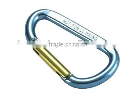 High Quality Aluminum Snap Hook Green D Type With Pin Key Rings /Decoration Accesory China photo-3
