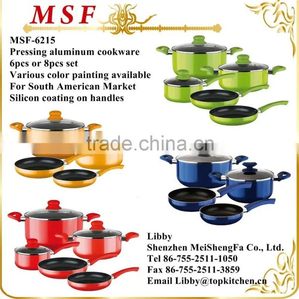 MSF-6215-Casserole Various Sizes From 20cm to 30cm Colorful Aluminum Casserole Pot photo-2