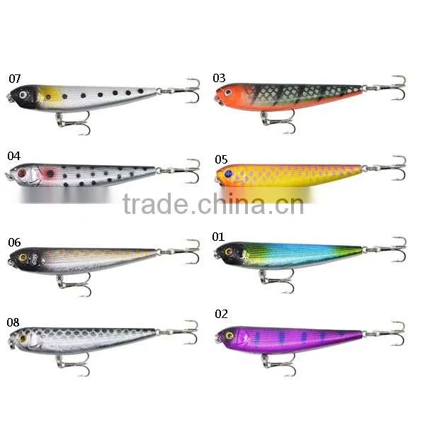 CH14QB1 High Quality Minnow Pencil Bait Bass Pike Hard Fishing Lure photo-6